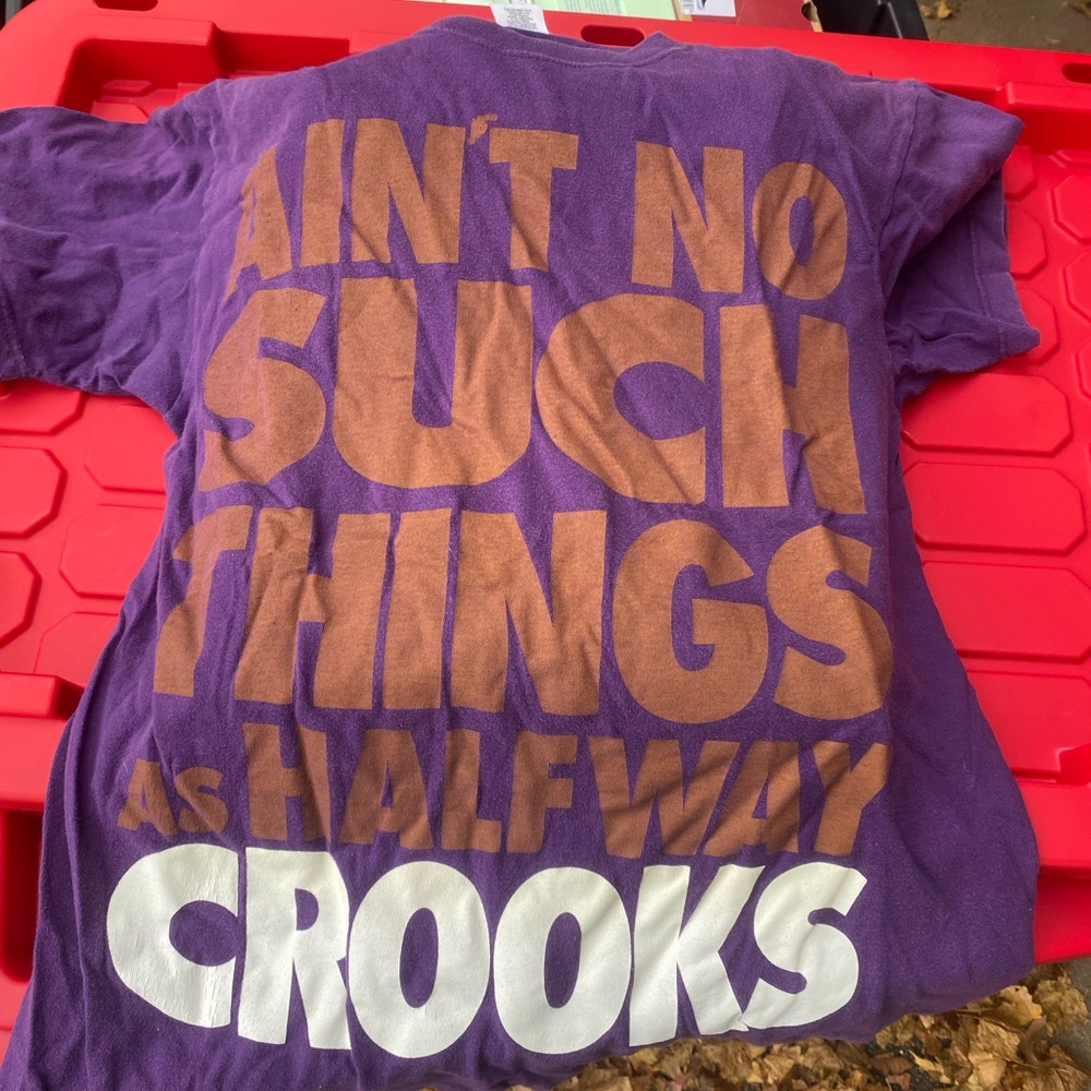 Men Crooks and Castle Purple Graphic T-Shirt